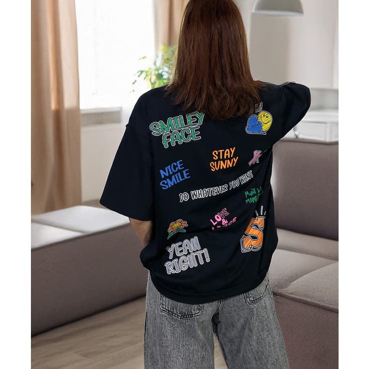追加入荷白Tシャツ 黒TシャツTシャツ半袖 オーバーサイズ[品番