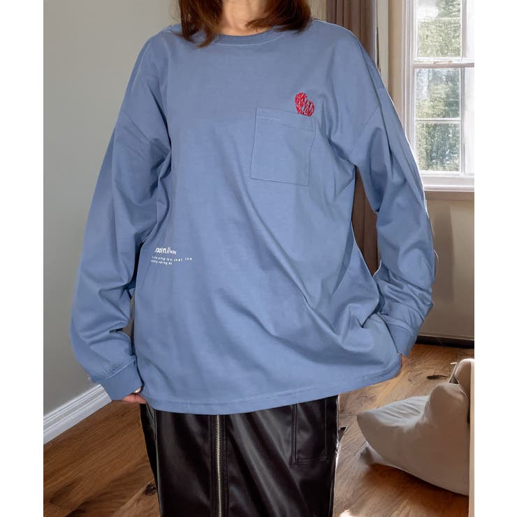 【オーバーサイズ】 ロンT 長袖 ハート ロゴ | GROOVY STORE | 詳細画像5 