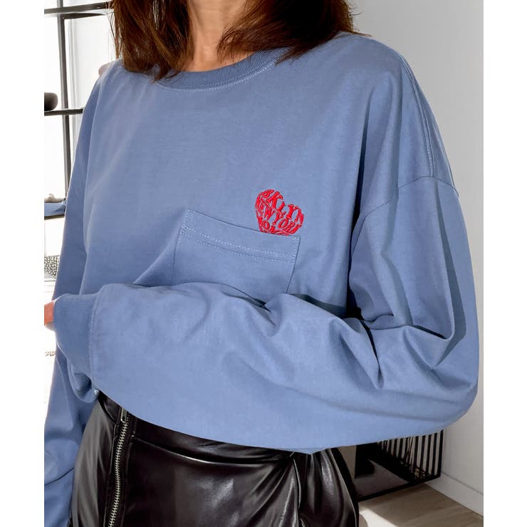 【オーバーサイズ】 ロンT 長袖 ハート ロゴ | GROOVY STORE | 詳細画像7 