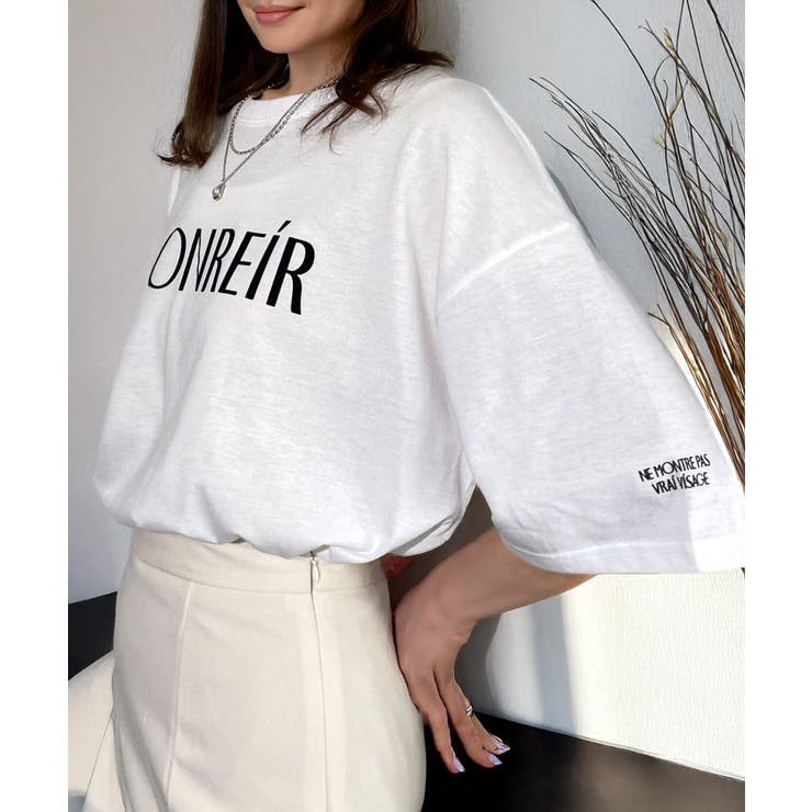 上品ロゴ フロッキー Tシャツ グラフィック Tシャツ 半袖 プリントT | GROOVY STORE | 詳細画像21 