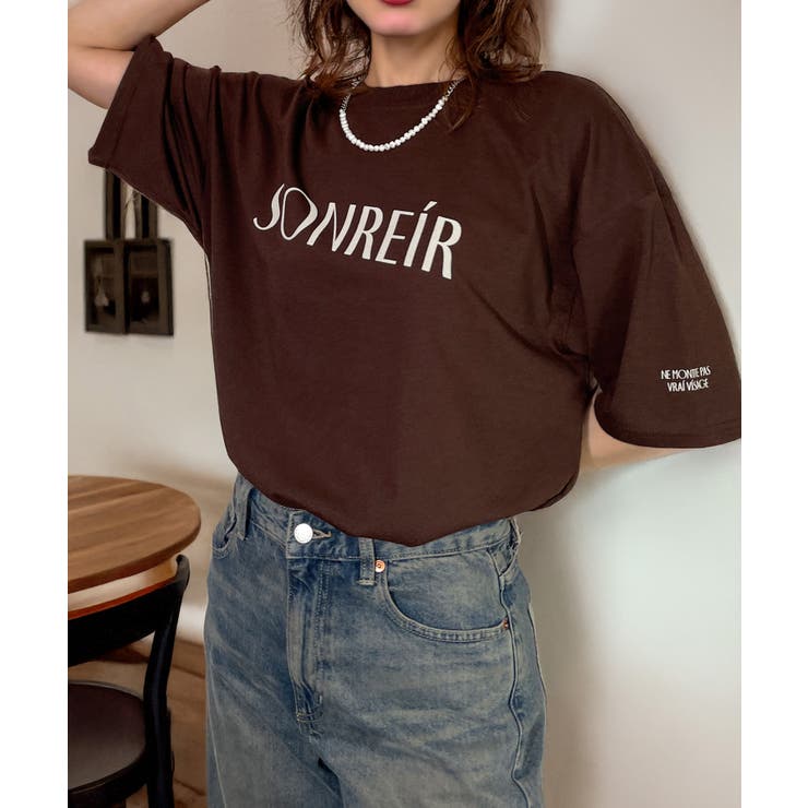 上品ロゴ フロッキー Tシャツ グラフィック Tシャツ 半袖 プリントT | GROOVY STORE | 詳細画像10 