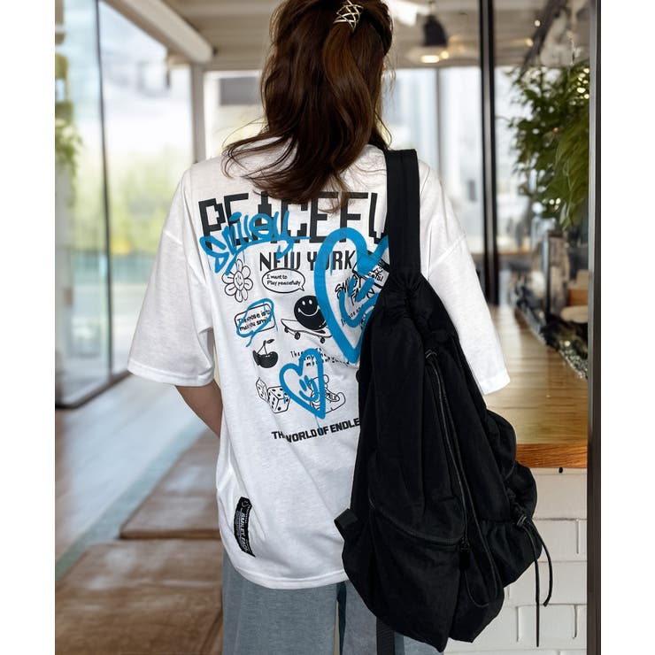 【ワイド】グラフィック Tシャツ 半袖 プリント ロゴ | GROOVY STORE | 詳細画像10 