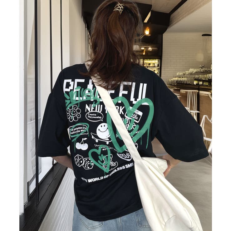 【ワイド】グラフィック Tシャツ 半袖 プリント ロゴ | GROOVY STORE | 詳細画像12 