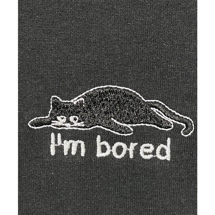 【ワイド】黒ネコ ロンｔ 長袖Tシャツ ワンポイント  | GROOVY STORE | 詳細画像24 