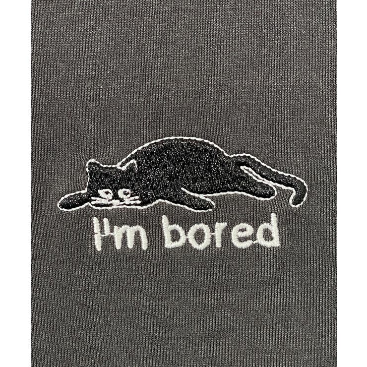 【ワイド】黒ネコ ロンｔ 長袖Tシャツ ワンポイント  | GROOVY STORE | 詳細画像25 