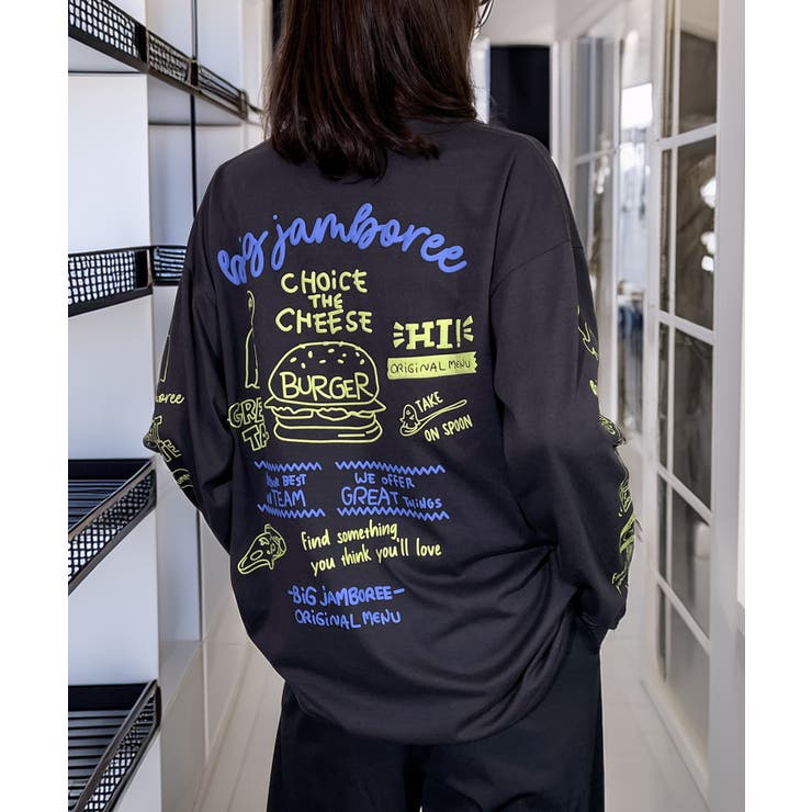 【袖ロゴ】オバケプリント ロンｔ 長袖Tシャツ ワンポイント グラフィックt | GROOVY STORE | 詳細画像17 