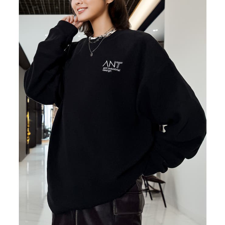 ワイド フリース 刺繍 トレーナー 裏起毛 ロゴ | GROOVY STORE | 詳細画像12 