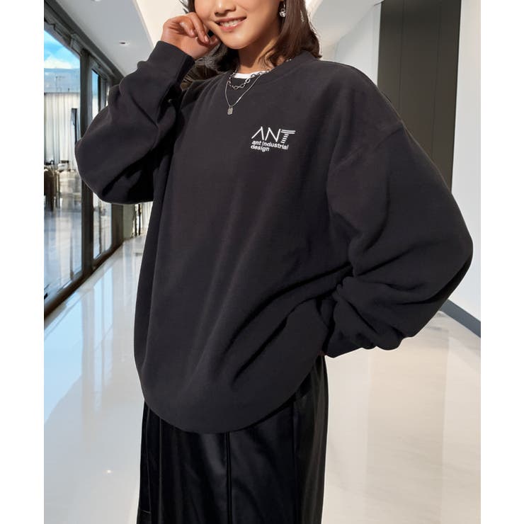 ワイド フリース 刺繍 トレーナー 裏起毛 ロゴ | GROOVY STORE | 詳細画像18 