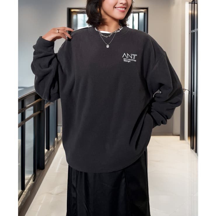 ワイド フリース 刺繍 トレーナー 裏起毛 ロゴ | GROOVY STORE | 詳細画像17 