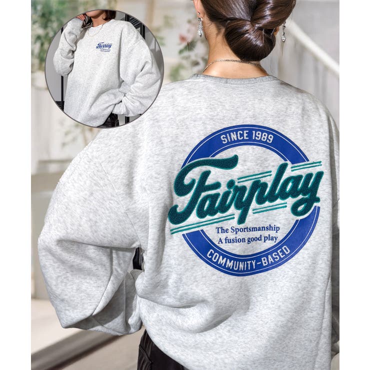 ホワイト杢-1 | グラフィック ワイド スウェット | GROOVY STORE