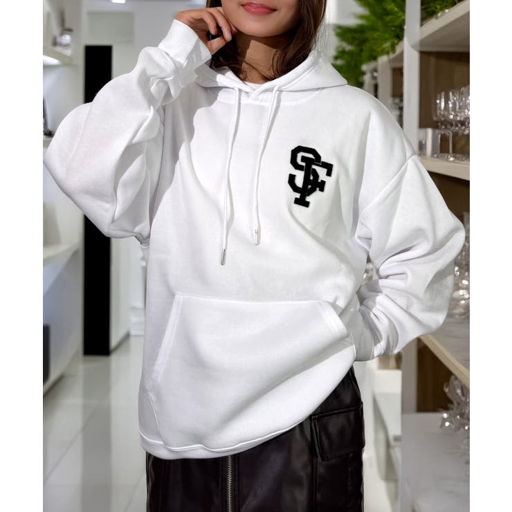 パーカー 裏起毛 グラフィック スウェット パーカ スマイル クマ | GROOVY STORE | 詳細画像6 