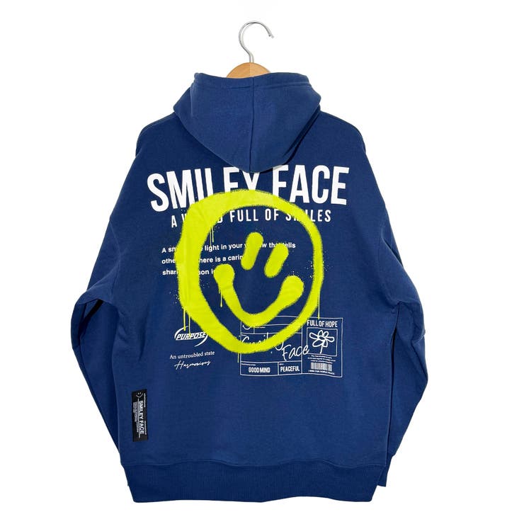 パーカー 裏起毛 グラフィック スウェット パーカ スマイル クマ | GROOVY STORE | 詳細画像30 