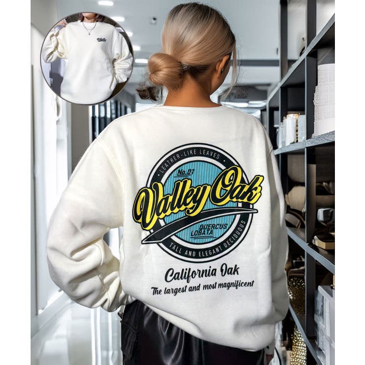 オフホワイト-サークル | スマイル サークルロゴ トレーナー | GROOVY STORE