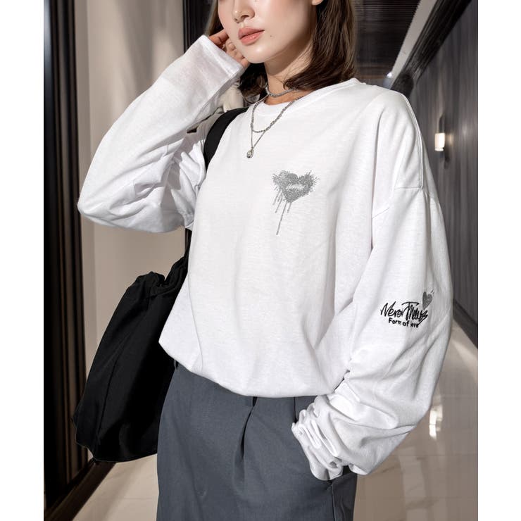 【ワイド】長袖Tシャツ ロンｔワンポイント カジュアル キレイめ | GROOVY STORE | 詳細画像6 