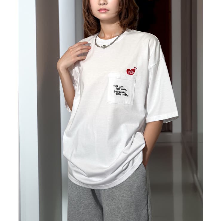 追加入荷【オーバーサイズ】【5種のデザイン】白Tシャツ 黒Tシャツ【ヘヒ… | GROOVY STORE | 詳細画像3 