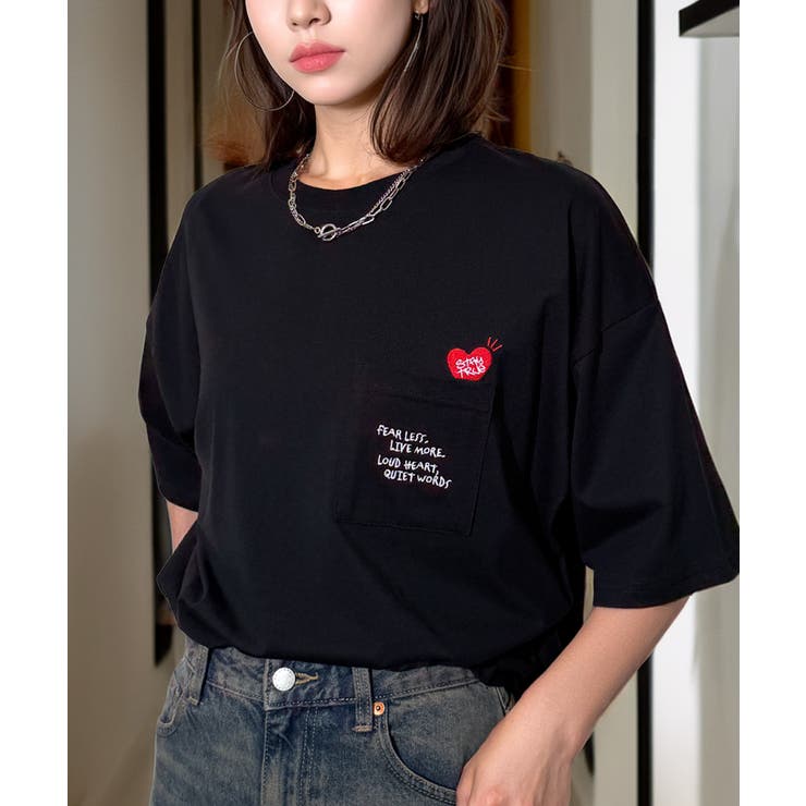 追加入荷【オーバーサイズ】【5種のデザイン】白Tシャツ 黒Tシャツ【ヘヒ… | GROOVY STORE | 詳細画像4 