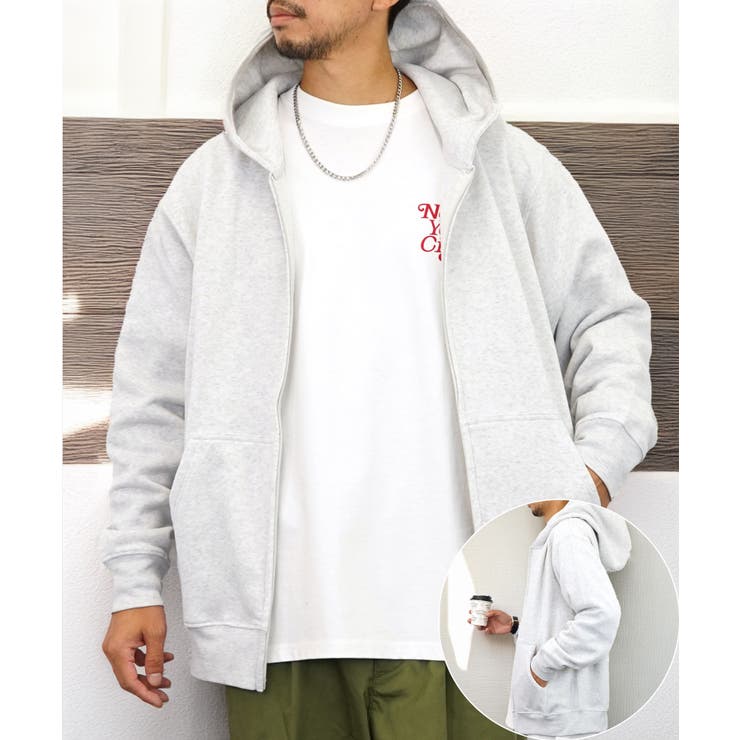 ジップ パーカー 裏起毛[品番：GRVK0002742]｜GROOVY STORE