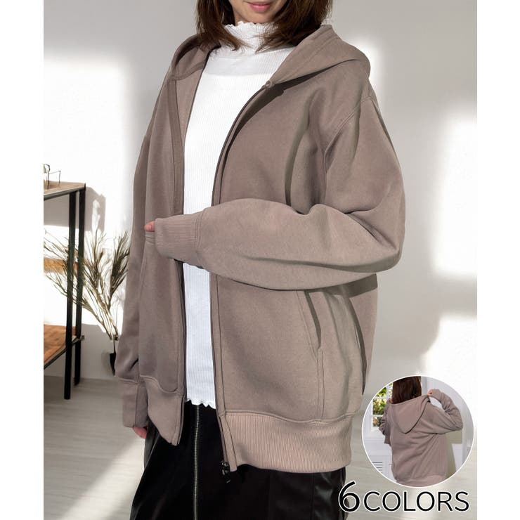 6色展開】裏起毛 ジップパーカー #無地 #ジップ #ユニセックス[品番：GRVK0003165]｜GROOVY  STORE（グルービーストア）のレディースファッション通販｜SHOPLIST（ショップリスト）