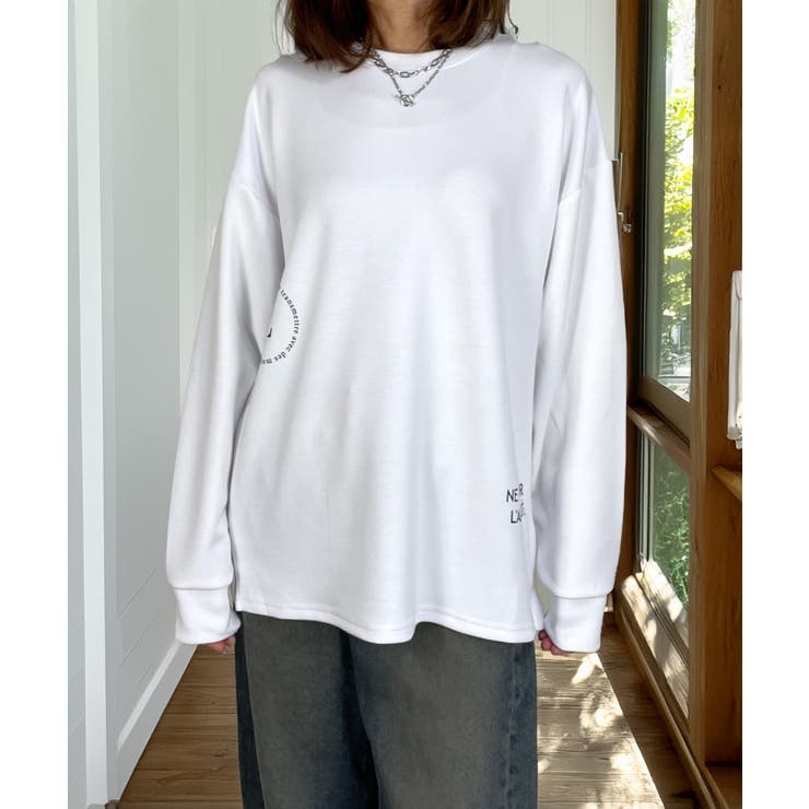 【もちもち】柔らかロンｔ ストレッチ オーバーサイズ Tシャツ #ロゴ  | GROOVY STORE | 詳細画像2 