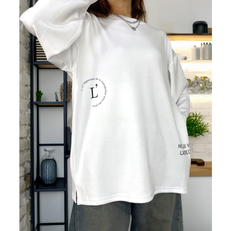 【もちもち】柔らかロンｔ ストレッチ オーバーサイズ Tシャツ #ロゴ  | GROOVY STORE | 詳細画像10 