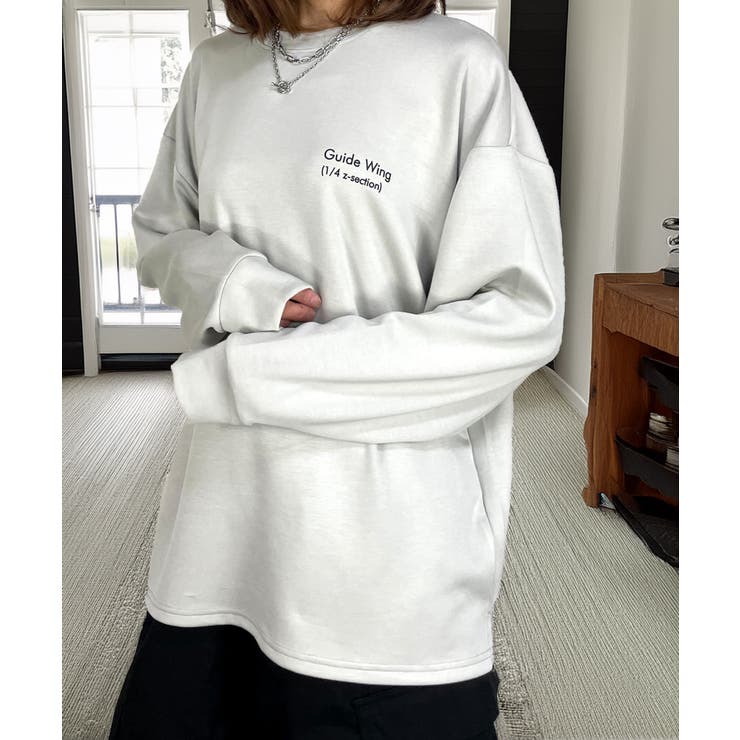 【もちもち】柔らかロンｔ ストレッチ オーバーサイズ Tシャツ #ロゴ  | GROOVY STORE | 詳細画像6 