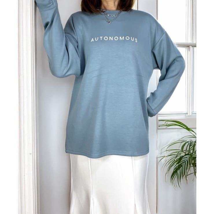 【もちもち】柔らかロンｔ ストレッチ オーバーサイズ Tシャツ #ロゴ  | GROOVY STORE | 詳細画像3 