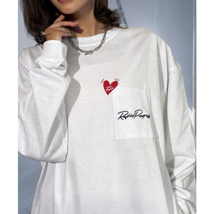 グラフィック プリント ロンｔ モード 長袖Tシャツ | GROOVY STORE | 詳細画像18 