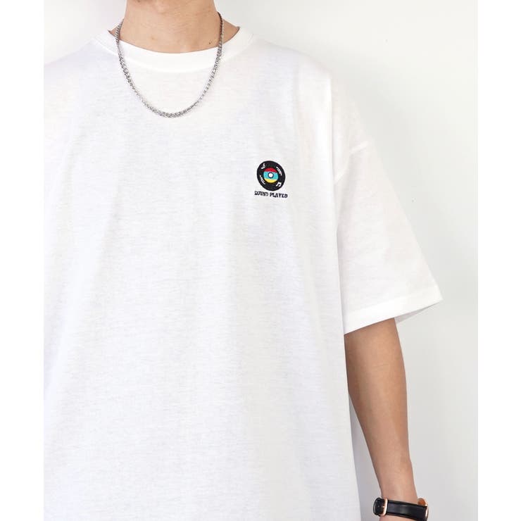 ワンポイント 刺繍 Tシャツ[品番：GRVK0002627]｜GROOVY STORE