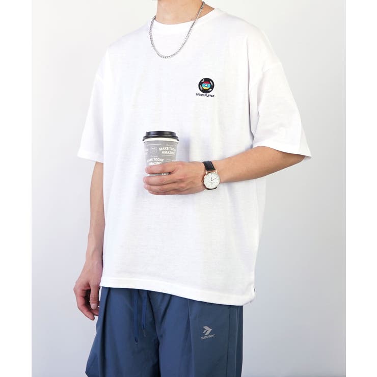 2種類のデザイン】オーバーサイズ バックプリント Tシャツ半袖