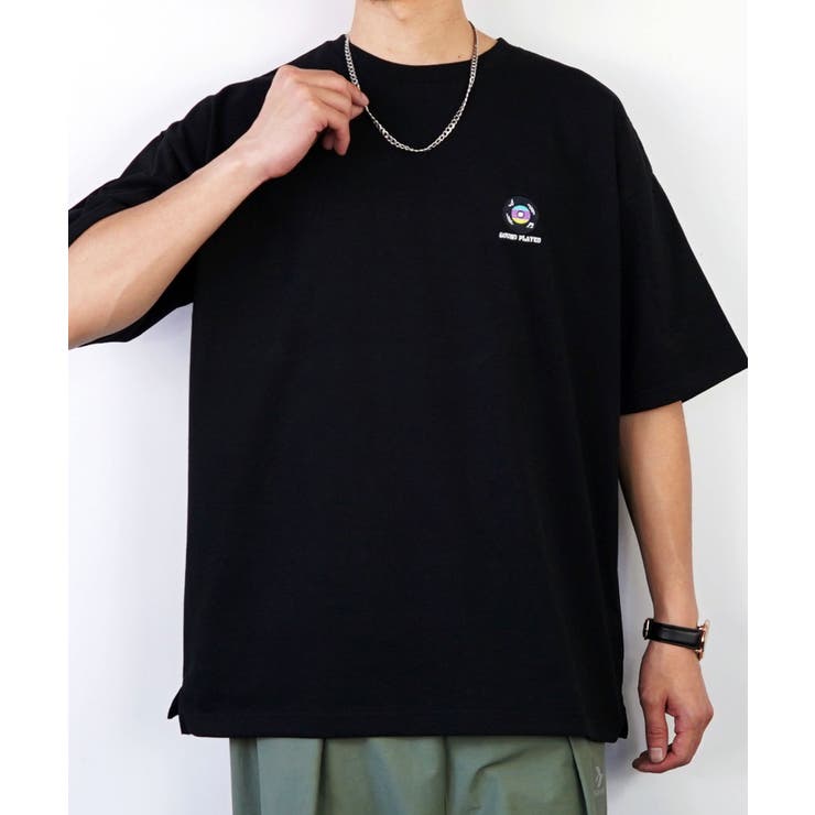 2種類のデザイン】オーバーサイズ バックプリント Tシャツ半袖