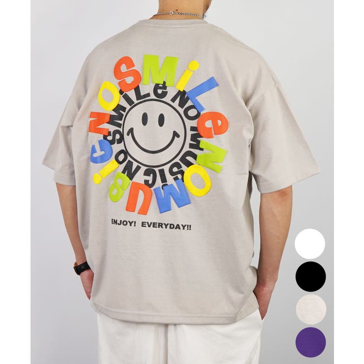 SMILEY FACE tシャツ[品番：GRVK0002647]｜GROOVY  STORE（グルービーストア）のメンズファッション通販｜SHOPLIST（ショップリスト）