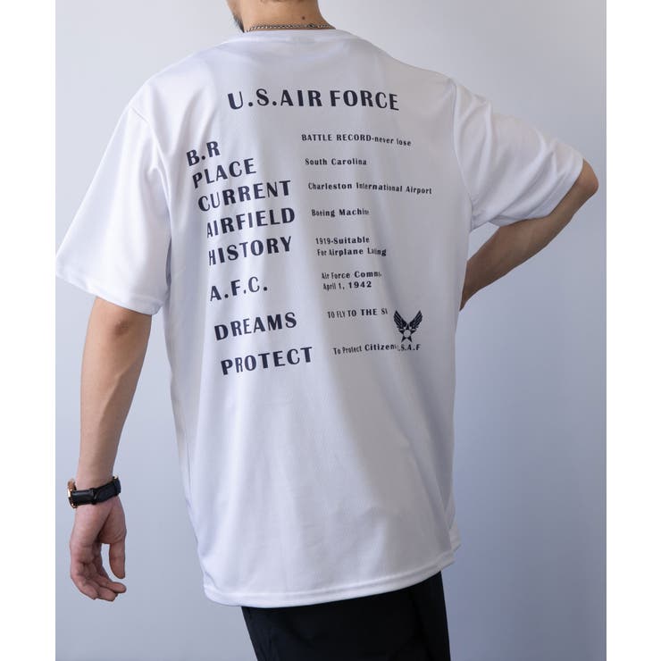 バックプリント】Ｔシャツ半袖 ドライ 速乾トップス US.AIR.FORCE[品番：GRVK0002679]｜GROOVY  STORE（グルービーストア）のメンズファッション通販｜SHOPLIST（ショップリスト）