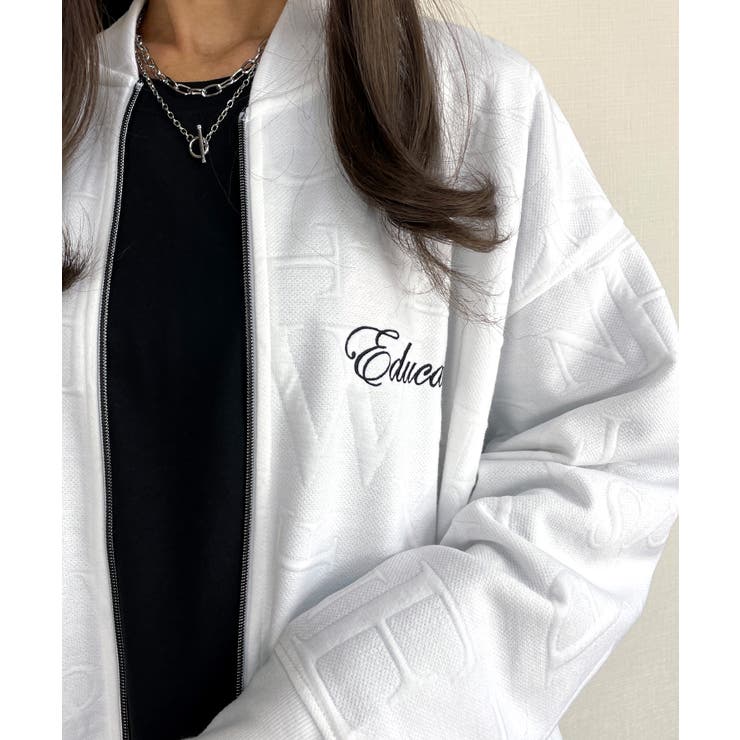 ブラック】オーバーサイズ ブルゾン ジップ[品番:GRVK0002723