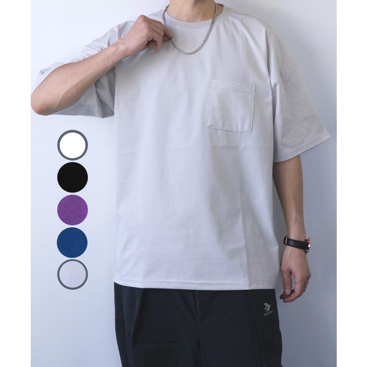 [エアバイ] ロゴ Tシャツ メンズ 大きいサイズ 春 夏 ストレッチ トップス