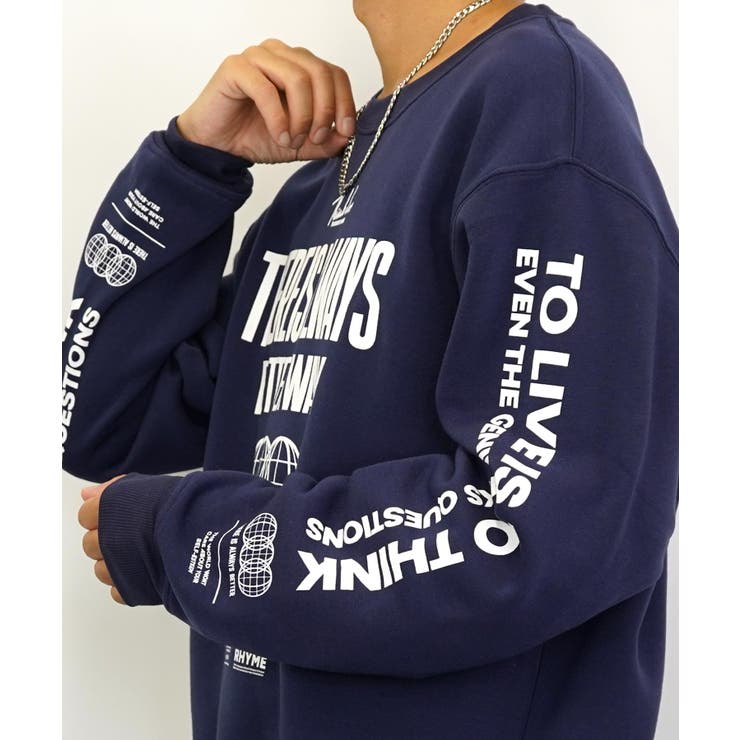 スウェット トレーナー 袖プリント[品番：GRVK0002779]｜GROOVY STORE