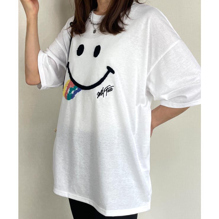 Tシャツ半袖 サガラ刺繍 #キャラクター[品番：GRVK0002972]｜GROOVY 