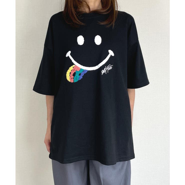 Tシャツ半袖 サガラ刺繍 #キャラクター[品番：GRVK0002972