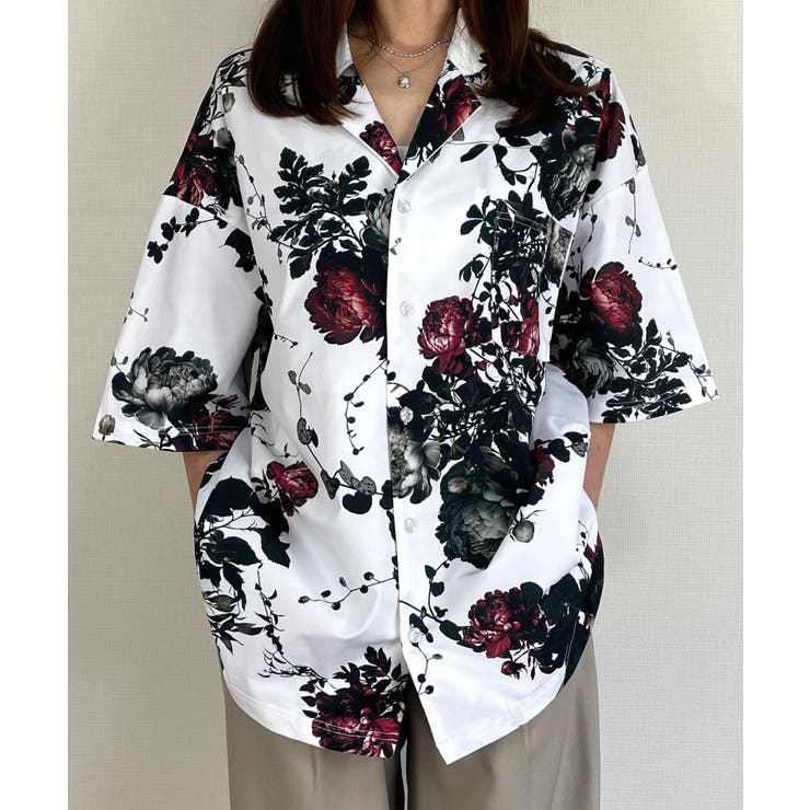 【オーバーサイズ】ルーズアロハシャツ オープンカラー シャツ | GROOVY STORE | 詳細画像3 