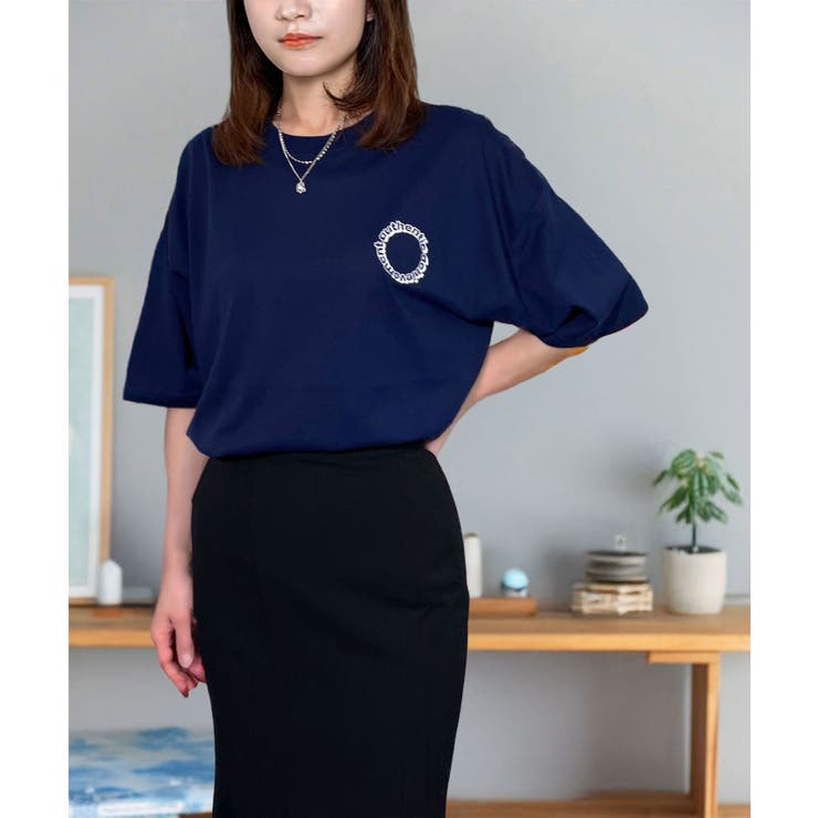 【刺繍】ワンポイント Tシャツ半袖 ロゴ ワイド サークル ハート | GROOVY STORE | 詳細画像9 