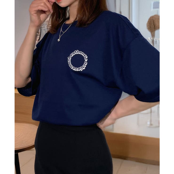 【刺繍】ワンポイント Tシャツ半袖 ロゴ ワイド サークル ハート | GROOVY STORE | 詳細画像10 