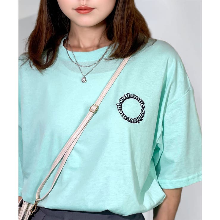 【刺繍】ワンポイント Tシャツ半袖 ロゴ ワイド サークル ハート | GROOVY STORE | 詳細画像12 