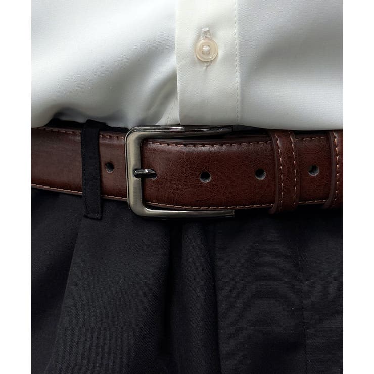 ブラウン-2 | スクウェアベルト | GROOVY STORE