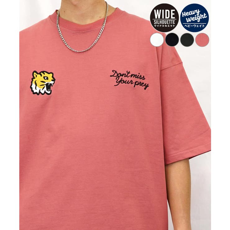 2種のデザインTシャツ半袖 オーバーサイズ[品番：GRVK0002932