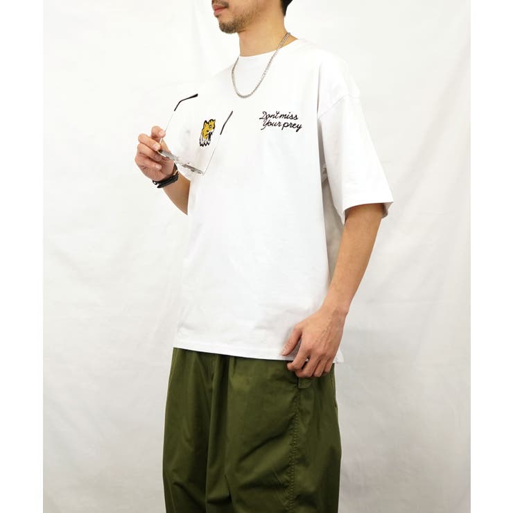 2種のデザインTシャツ半袖 オーバーサイズ[品番：GRVK0002932