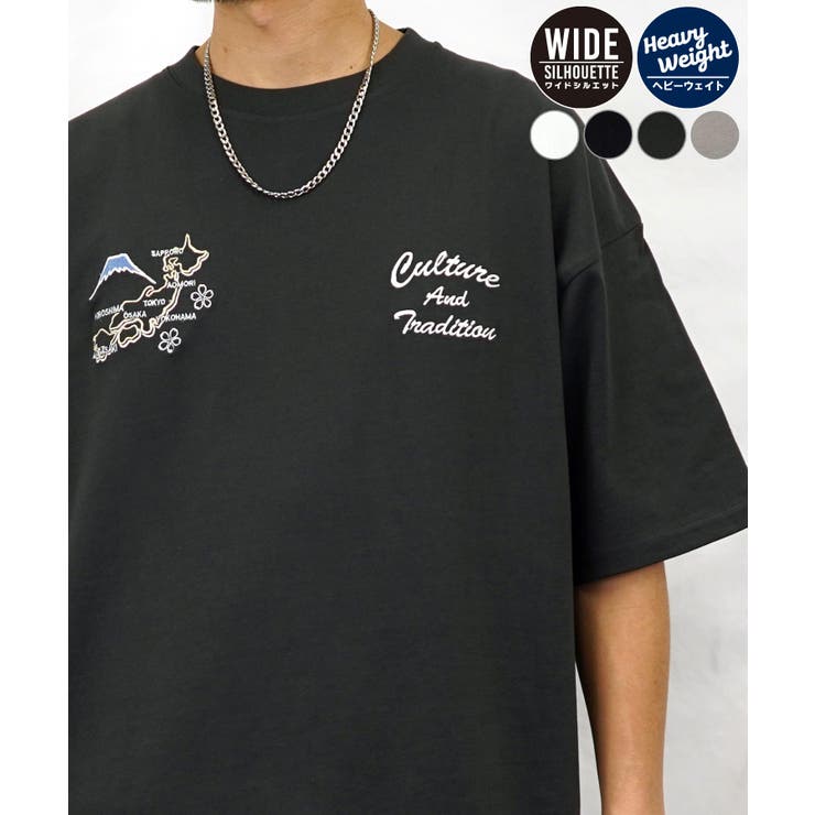 2種のデザインTシャツ半袖 オーバーサイズ[品番：GRVK0002932
