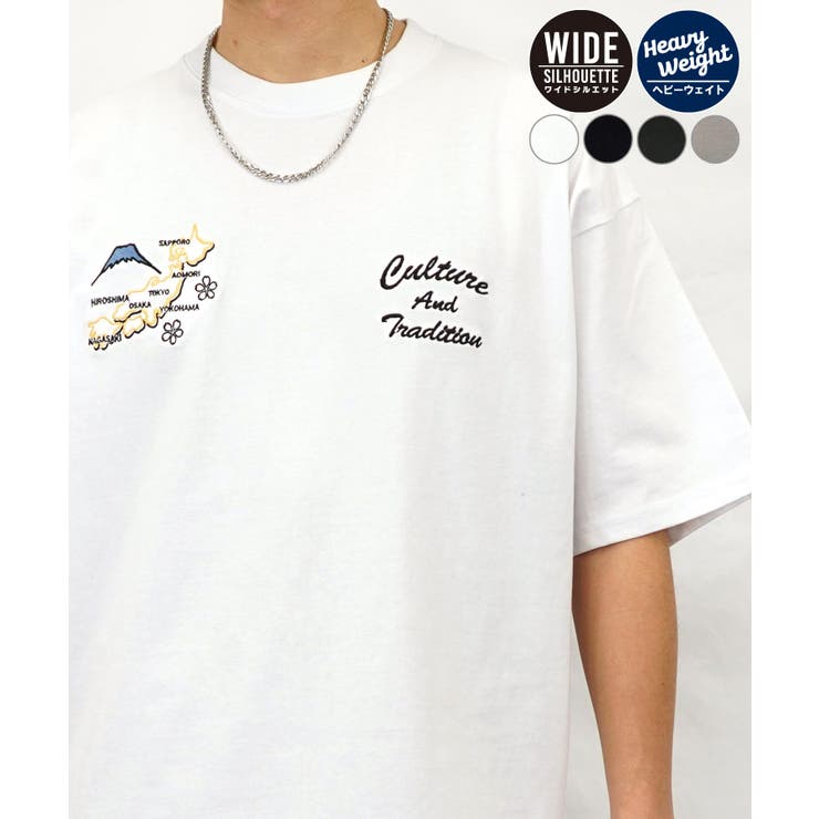2種のデザインTシャツ半袖 オーバーサイズ[品番：GRVK0002932
