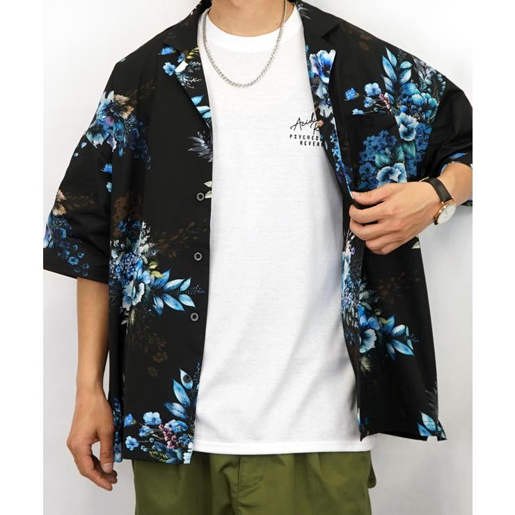 【ワイド】開襟 アロハシャツ オープンカラー | GROOVY STORE | 詳細画像24 