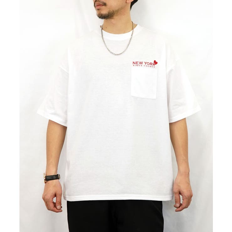 Tシャツ半袖 刺繍 ポケット[品番：GRVK0002992]｜GROOVY  STORE（グルービーストア）のメンズファッション通販｜SHOPLIST（ショップリスト）