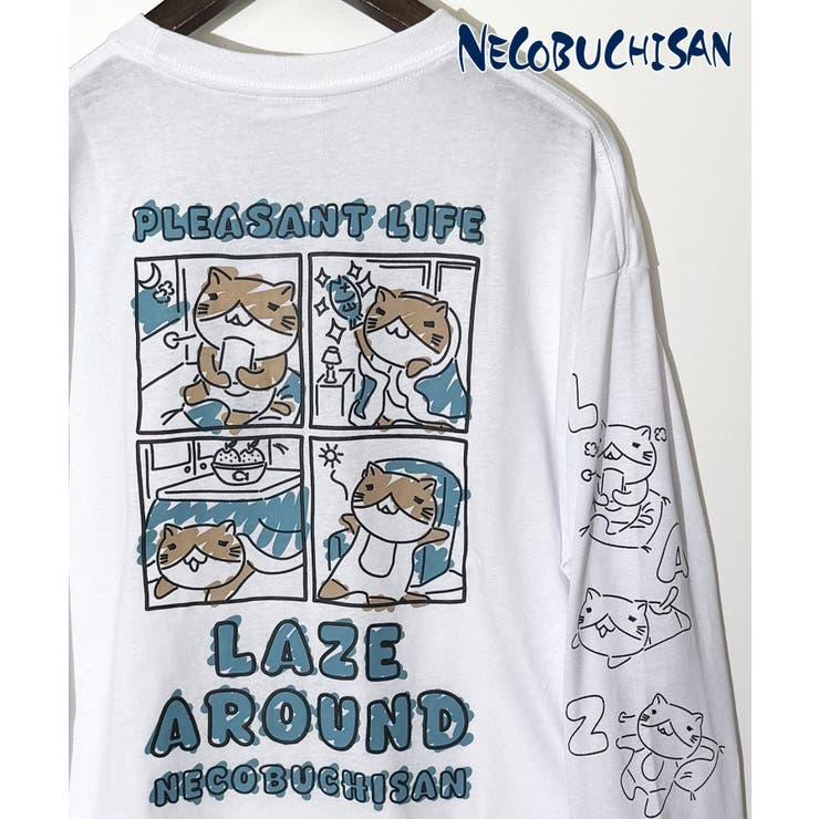猫渕さん 袖ロゴ ロンT 「アニメネコブチ」 | GROOVY STORE | 詳細画像1 