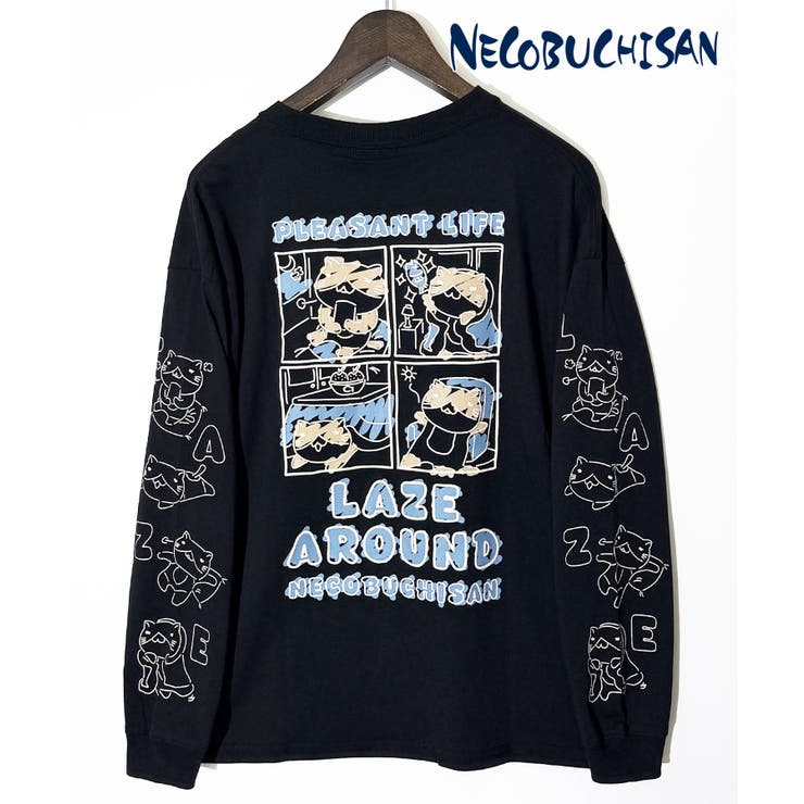 猫渕さん 袖ロゴ ロンT 「アニメネコブチ」 | GROOVY STORE | 詳細画像4 